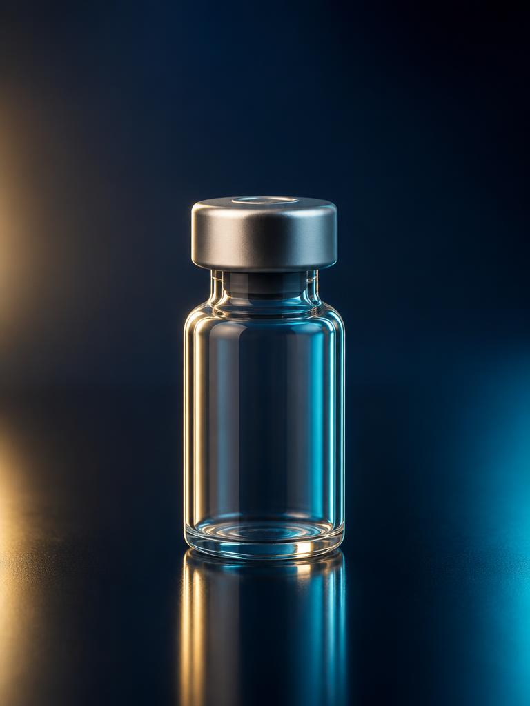 A single peptide vial stored properly for research use